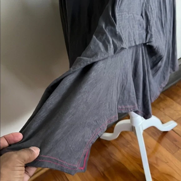 Buffalo David Bitton Gray Asymmetrical Wrap Sundress - Picture 6 of 15